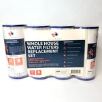 4pk Of Big Blue 5 M Pleated Washable Sediment Water Filter 10"x4.5" By Aquaboon. Fixed Price $39.95.