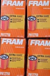 Lot Of 4 Fram Oil Filter Ph12750 Extra Guard. Fixed Price $27.99.
