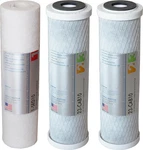 Ultimate Stage 1, 2 & 3 Replacement Filter Set For Us Made Undersink System. Fixed Price $74.99.