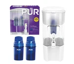 Pur 44 Cup Xl Dispenser Filtration System With 2 Filters, W 12.5" , White. Fixed Price $38.67.
