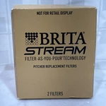 Brita Stream Pitcher Water Filters 36241 - 2 Per Pack Sealed New! Ships Fast. Fixed Price $13.74.