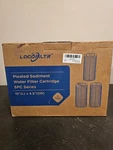 3pk Locofiltr 10 L X 4.5 (od) 50 Micron Pleated Sediment Water Filter Spc10b50. Fixed Price $30.00.