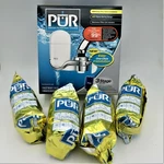 Pur Water Filtration System Fm-3400b & 5 Gold 95494880 Replacement Filters New!. Fixed Price $75.00.