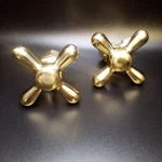 2 - Westbrass Cross Handle Angle Stop D103x-03 Polished Solid Brass New W/ Box. Fixed Price $40.00.