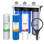 Whole House Water Filter System 3stage 20"x4.5" City/well/pool Filtration. Fixed Price $359.99.