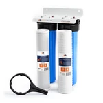 2-stage Big Blue 20" Whole House+bracket+string Wound Sediment + Carbon Filters. Fixed Price $199.79.