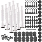 Bbto 12 Kit Gas Can Spout Replacement With Screw Collar Caps, Black White. Fixed Price $49.96.