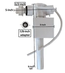 Porcher Universal Side Mount Fill Valve, For European Toilets By Nuflush. Fixed Price $37.99.