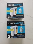 Lot Of 2-receive 4 Filters Total Zerowater Zr-017 Water Filter. Fixed Price $49.99.