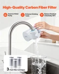 Faucet Filter Replacement, 3-pack Water-filter Cartridge, 5-layer High-efficien. Fixed Price $15.63.