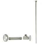 Westbrass Flat Head Toilet Kit Round Handles 1/2 Ips X 3/8 Od 20 Polished. Fixed Price $58.31.