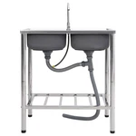 Camping Sink Outdoor Garden Single Basin With Tap Stainless Steel Vidaxl. Fixed Price $304.99.