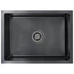 Vidaxl Handmade Single Bowl Kitchen Sink - Black Stainless Steel Undermount. Fixed Price $213.99.