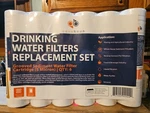 Grooved Sediment Water Filter 5 Micron 10" X 2.5" Size 6 Pack By Aquaboon. Fixed Price $13.99.