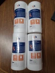 4-pack Of Aquaboon Sediment Water Filter Whole House Big Blue 5 Micron 10"x4.5". Fixed Price $44.95.