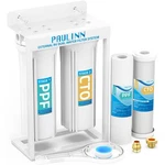 Paulinn Rv Dual Water Filter System 2stage Leadfree W/ Brass Fittings & Mount. Fixed Price $55.44.