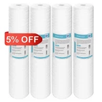 4 Pack 5/20 Micron 20" X 4.5" String Wound Pp Sediment Water Filter For Big Blue. Fixed Price $69.95.