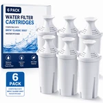6 Pack Water Filter Cartridge, Replacement For Brita Classic, Mavea. Fixed Price $17.99.