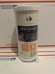 Aquaboon Big Blue 5mic Coconut Shell Carbon Block Water Filter Cartridge 10x4.5". Fixed Price $28.00.