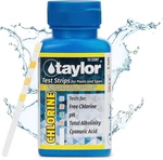 Taylor S-1401, 4-in-1 Pool And Spa Test Strips For Free Chlorine, Ph, Total.... Fixed Price $29.97.