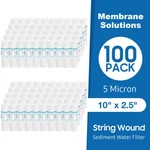 25/50/100 Pack 5 Micron 10"x2.5" String Wound Whole House Sediment Water Filter. Fixed Price $203.79.
