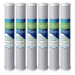 20" X 2.5" Block Carbon Water Filter 5 Micron Whole House Cartridges Set Of 6. Fixed Price $59.99.