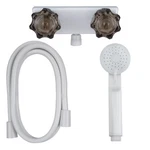 Recpro Rv Shower Faucet, Hose & Handle Kit White/smoke, Camper Trailer. Fixed Price $25.95.