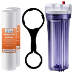 Ispring Hc14+ Fp15x2 Whole House Transparent Water Filter Housing 10" X Fnpt Inl. Fixed Price $49.72.
