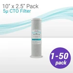 1-25 Pcs 10" X 2.5" Cto Coconut Shell Carbon Block Water Filter Reverse Osmosis. Fixed Price $99.95.