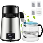Vevor 4l Water Distiller 1.5l/h Distilled Maker Timing Dual-temp Silver. Fixed Price $112.99.