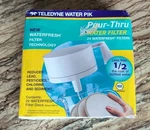 24 Count Teledyne Pour Thru Water Filter Discs Wr-1 Nos Reduces Lead Chlorine. Fixed Price $12.99.