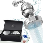 Aquahomegroup Luxury Filtered Shower Head Set 20+3 1 Piece- 20 Stage, Silver. Fixed Price $79.72.