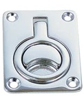 Perko Flush Lift Pull Chrome Plated Bronze 2-5/8" X 2". Fixed Price $49.99.