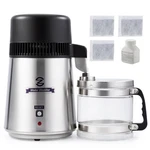 Co-z 4l Brushed Stainless Steel Countertop Distiller Machine, Home Distilled Wat. Fixed Price $65.00.