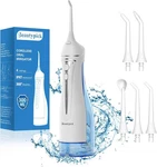 Water Dental Flosser Teeth Pick: Portable Cordless Oral Irrigator 300ml White. Fixed Price $25.35.