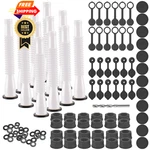 Bbto 12 Kit Gas Can Spout Replacement With Screw Collar Caps, Black White. Fixed Price $50.98.