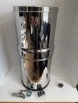 Radiant Life Countertop Gravity Filter Stainless Steel Silver Model. Fixed Price $125.00.