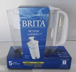 Brita Water Filter System White Pitcher 5 Cup Capacity 1. Fixed Price $8.99.