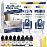 Fiberglass Repair Kit, Bathtub Kit For Tile, Acrylic, Ceramic, Enamel,.... Fixed Price $52.15.