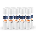 10pk Of Big Blue 5 Micron 20" X 4.5" Sediment Water Filter Cartridge By Aquaboon. Fixed Price $139.79.