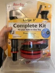 New Korky Large 3-inch 3 Complete Toilet Repair Kit Quietfill Technology. Fixed Price $48.95.