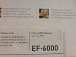 Ev9855-00 Pentair / Everpure Ef-6000 Full Flow Drinking Water System. Fixed Price $250.00.