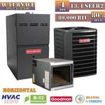 Goodman 4 Ton 13.4 Seer2 Ac Gas Furnace System 80% Afue 80k Btu Horinzontal R32. Fixed Price $4864.00.