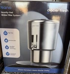 Glacier Fresh Nano 2.25g Stainless Steel Countertop Water Filtration System Nob. Fixed Price $200.00.