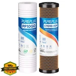 Pureplus 10" Rv Water Filter Combo Kdf Carbon Sediment 2 Pack. Fixed Price $39.99.