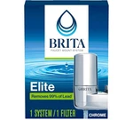 Brita Faucet Mount Water Filter System, Chrome, No-wait Filtration, Easy Install. Fixed Price $20.00.