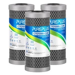 Pureplus 5 Micron 10" X 4.5" Whole House Activated 3 Count (pack Of 1), Black. Fixed Price $71.77.