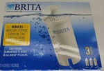Brita Standard Pitcher Replacement Filter 3 Pack Removes Mercury Copper Cadmium. Fixed Price $12.77.