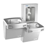Oasis 2-level Refrigerated Water Fountain W/ Touchless Bottle Filler With Filter. Fixed Price $1250.00.