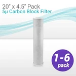 1-6 Pcs 20"bb Whole House Cto Carbon Block Water Filters Fits Vitapur Vs20rf-cto. Fixed Price $145.00.